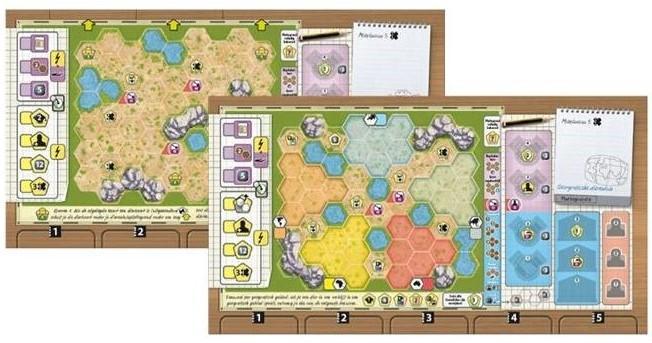 Ark Nova - Dierentuinplattegrond (set 1) | White Goblin, Hobby en Vrije tijd, Gezelschapsspellen | Bordspellen, Nieuw, Verzenden