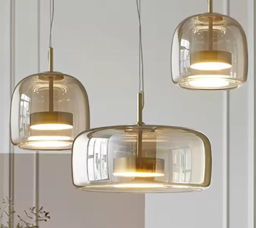 Luxe Glazen Kroonluchter – Moderne Hanglamp met Verstelbaar, Huis en Inrichting, Lampen | Hanglampen, Nieuw, Verzenden