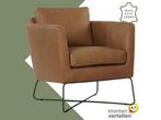 Leren fauteuil Crossover - Rancho Clay (bruin), Nieuw, Ophalen of Verzenden, 50 tot 75 cm, Industrieel, Modern