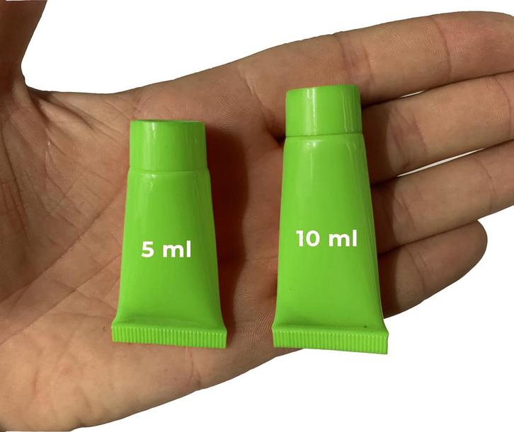 Set van 50 hervulbare, lege tubes (10 ml, groen), Doe-het-zelf en Verbouw, Gereedschap | Handgereedschap, Nieuw, Ophalen of Verzenden