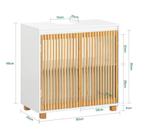 Wastafel Onderkast Badkamer 60×60×33 cm met Deuren, Verzenden, Nieuw