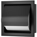 Xellanz Rocko Toiletrolhouder met Klep - Inbouw - Mat Zwart, Huis en Inrichting, Badkamer | Badtextiel en Accessoires, Ophalen of Verzenden