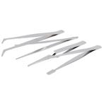 Benson 4-delige pincet set - RVS - precisiewerk - 120 mm, Ophalen of Verzenden, Nieuw
