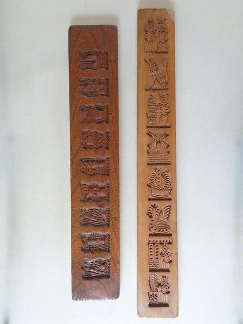 2 Speculaasplanken - 1850-1900 - Mal Antiek, Antiek en Kunst, Antiek | Overige Antiek