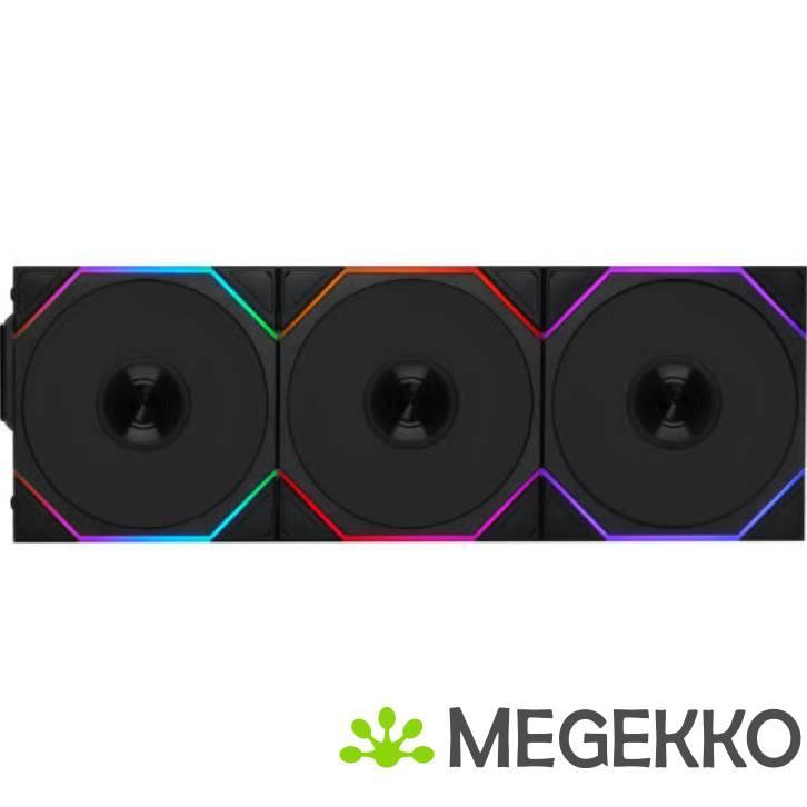 Lian Li UNI FAN TL Wireless 120mm Black 3-pack, Computers en Software, Computerkoelers, Nieuw, Verzenden