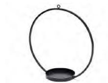 Frame metalen ring hanging 40cm black + tray rond met, Hobby en Vrije tijd, Knutselen, Nieuw, Ophalen of Verzenden