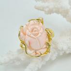 Koraal - Zilver, Verguld - Ring - CORALLO ROSA, Antiek en Kunst