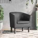 vidaXL Kuipstoel kunstleer grijs, Huis en Inrichting, Fauteuils, Verzenden, Nieuw