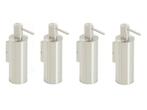 Veiling - 4x Novio zeepdispenser Umea geborsteld nikkel, Huis en Inrichting, Nieuw
