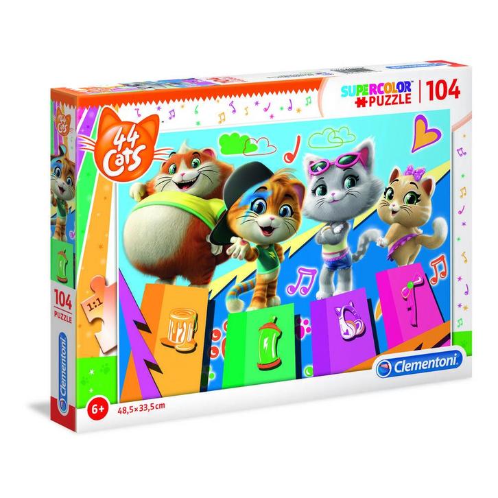 Clementoni Nickelodeon 44 Cats puzzel - 104 stukjes, Kinderen en Baby's, Speelgoed | Overig, Verzenden