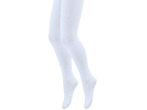 Kinderpanty met bloemen patroon - 40 den - Wit, Kinderen en Baby's, Kinderkleding | Schoenen en Sokken, Verzenden