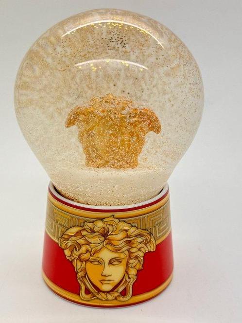 Rosenthal - Versace - Sneeuwbol Medusa Amplified Golden Coin, Antiek en Kunst, Antiek | Glas en Kristal