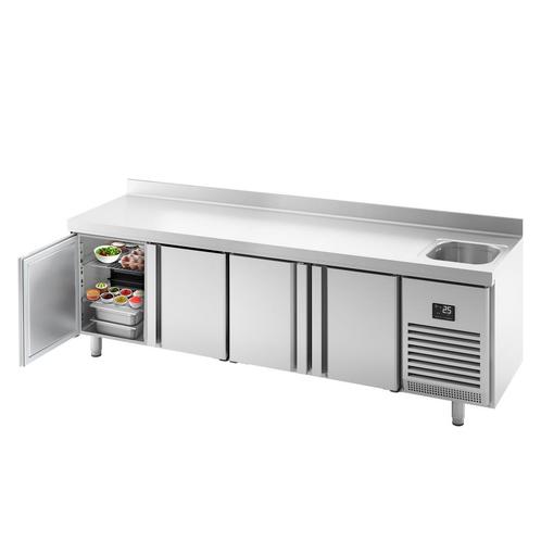 GGM Gastro | Koelwerkbank Premium PLUS - 2452x600mm - met 1, Zakelijke goederen, Horeca | Meubilair en Inrichting, Verzenden