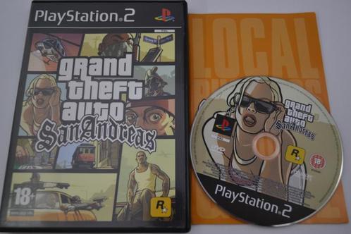Gta San Andreas (PS2 PAL), Spelcomputers en Games, Games | Sony PlayStation 2, 1 speler, Zo goed als nieuw, Verzenden