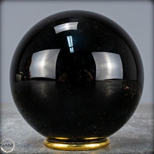 Natuurlijke zwarte obsidiaan Kugel, Mexico- 751.47 g, Verzamelen, Dierenverzamelingen