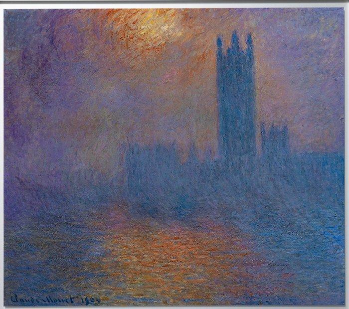 After Claude Monet (1840-1926) Da - London, Houses of, Antiek en Kunst, Kunst | Schilderijen | Klassiek