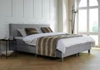 ACTIE! Boxspring Venetië 160 200 Grijs, Verzenden, 200 cm, 160 cm, Nieuw