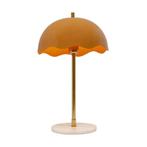 *WOONWINKEL* Kare Design Lia Orange Tafellamp Goud Met Oranj, Huis en Inrichting, Lampen | Tafellampen, Verzenden, Nieuw