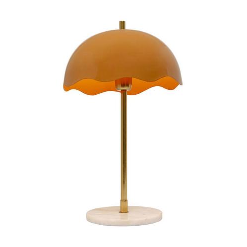 *WOONWINKEL* Kare Design Lia Orange Tafellamp Goud Met Oranj, Huis en Inrichting, Lampen | Tafellampen, Nieuw, Verzenden