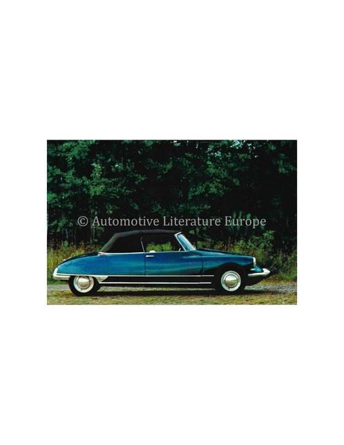 CITROËN DS 19 DÉCAPOTABLE ANSICHTKAART NEDERLANDS, Boeken, Auto's | Folders en Tijdschriften