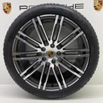 Porsche Cayenne ORIGINELE 21Turbo III met winterbanden 8MM, 21 inch, Banden en Velgen, Gebruikt, Personenwagen