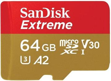 SanDisk | MicroSDXC | 64 GB | UHS-I | U3 | Extreme beschikbaar voor biedingen