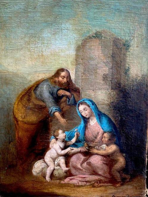 École européenne (XVIII) - Sagrada Familia, Antiek en Kunst, Kunst | Schilderijen | Klassiek