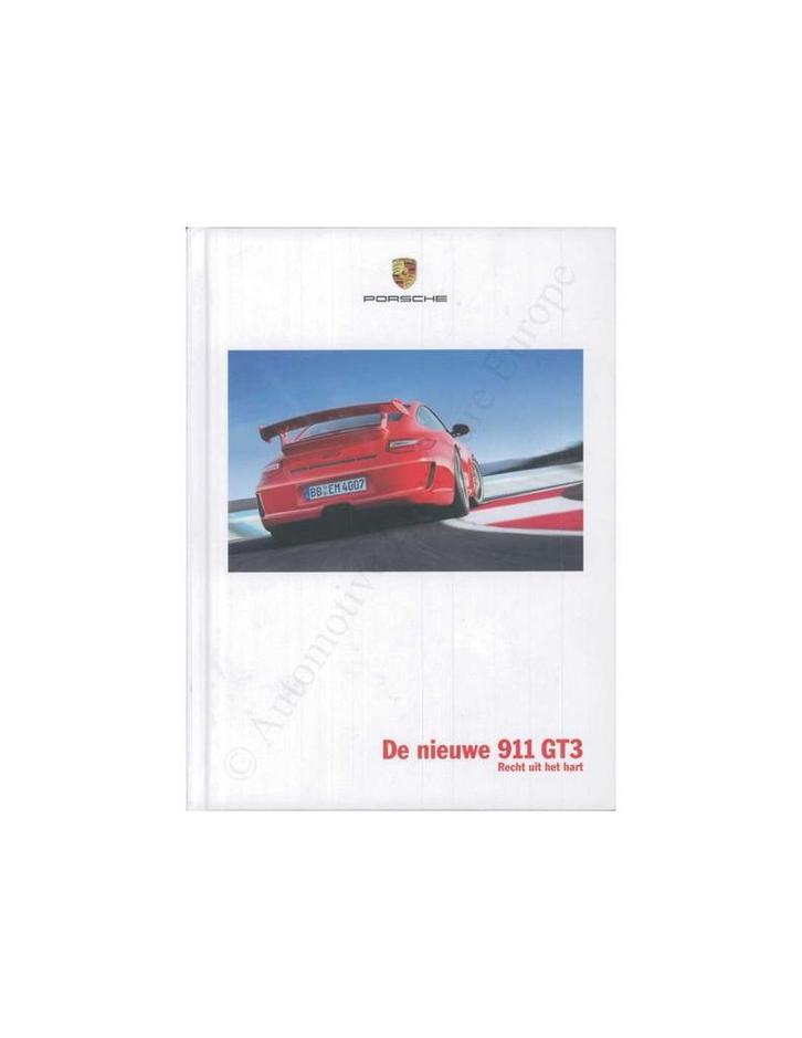 2009 PORSCHE 911 GT3 HARDCOVER BROCHURE NEDERLANDS, Boeken, Auto's | Folders en Tijdschriften, Porsche