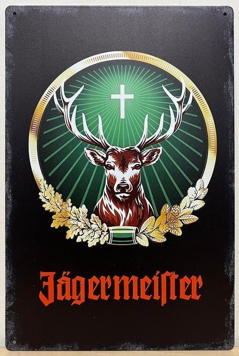 Jagermeister zwart-groen reclamebord, Verzamelen, Merken en Reclamevoorwerpen, Nieuw, Ophalen of Verzenden