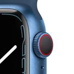 Apple Watch Series 7 - 41 mm - 4G - GPS - Blauw, Verzenden, Zo goed als nieuw