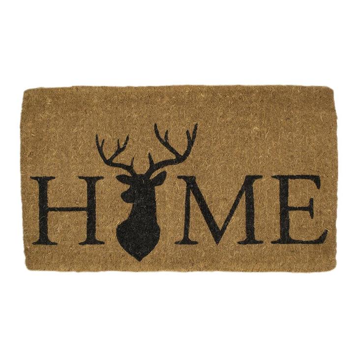 kokosmat handgeweven hertenkop home 75cm, Tuin en Terras, Deurmatten, Verzenden
