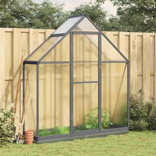 vidaXL Tuinkas met basisframe 169x58x202 cm aluminium, Tuin en Terras, Kassen, Nieuw, Verzenden