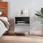 vidaXL Nachtkastje 40x35x50 cm bewerkt hout grijs sonoma, Huis en Inrichting, Slaapkamer | Nachtkastjes, Minder dan 45 cm, Verzenden