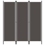 vidaXL Kamerscherm met 3 panelen 150x180 cm antraciet, Huis en Inrichting, Verzenden, Nieuw