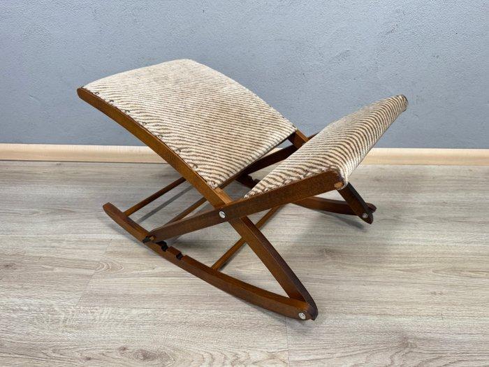 Authentieke voeten kruk - Voetenbank - Hout, Antiek en Kunst, Curiosa en Brocante