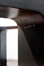 Pol Quadens - Wandtafel - Staal - console Blade zwart, Antiek en Kunst
