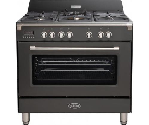 Boretti CFBG901AN2 gas fornuismet 5 branders, antraciet1899, Witgoed en Apparatuur, Fornuizen, Inbouw, Nieuw, Energieklasse A of zuiniger
