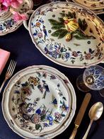 Tafelkleed voor grote tafels, in een elegante blauwe kleur., Antiek en Kunst