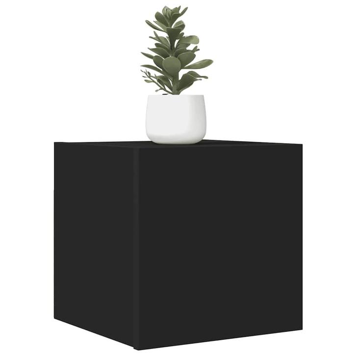 vidaXL Tv-wandmeubel 30,5x30x30 cm zwart, Huis en Inrichting, Kasten | Televisiemeubels, 25 tot 50 cm, Nieuw, Overige houtsoorten