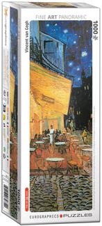 Vincent Van Gogh - Café at Night Panorama Puzzel (1000, Hobby en Vrije tijd, Denksport en Puzzels, Verzenden, Nieuw