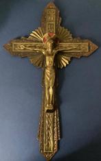 Christus aureool aan het kruis (4) - Antiek - Koper -, Antiek en Kunst