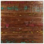 Tafelblad Gerecycled Hout | Rustiek | B-keuze | Scherpe P..., 50 tot 100 cm, Rustiek, Vierkant, Nieuw