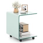 LIVSK C-vormige Bijzettafel - Modern Design - Gehard Glas -, Verzenden, Nieuw