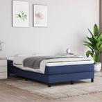 vidaXL Boxspring bed 120x200 cm stof blauw, Huis en Inrichting, Slaapkamer | Bedden, Nieuw, Twijfelaar, 120 cm, 200 cm