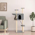 vidaXL Kattenmeubel met sisal krabpalen 143 cm lichtgrijs, Verzenden, Nieuw