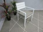 Te Velde tuinmeubelen barolo aluminium tuinstoel wit, Tuin en Terras, Tuinstoelen, Nieuw, Aluminium, Stapelbaar
