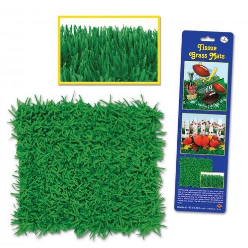2x stuks Papieren knutsel grasmat 38 x 76 cm - Overige kun.., Huis en Inrichting, Kamerplanten, Ophalen of Verzenden