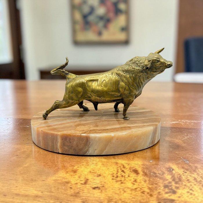 Escuela Española - sculptuur, Toro de Lidia - 25 cm - Brons,, Antiek en Kunst, Curiosa en Brocante
