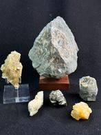 Lotto Mineralen uit Emilia-Romagna Kristallen op matrix-