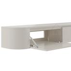 Dulce curved TV-Meubel zwevend beige 180 cm, Huis en Inrichting, Overige materialen, 150 tot 200 cm, Nieuw, Ophalen of Verzenden